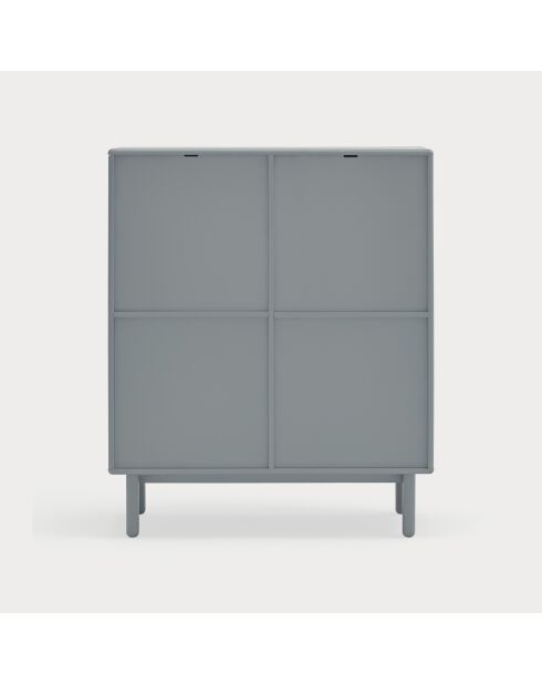 Corvo Seitenschrank 3 Türen, 3 Schubladen und 1 perlgraue Nische - 100x40x120cm
