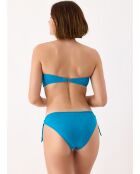 Grace blaues Bandeau-Bikinioberteil