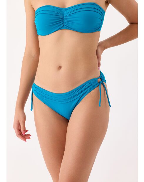 Grace blauwe bandeau-bikinitop
