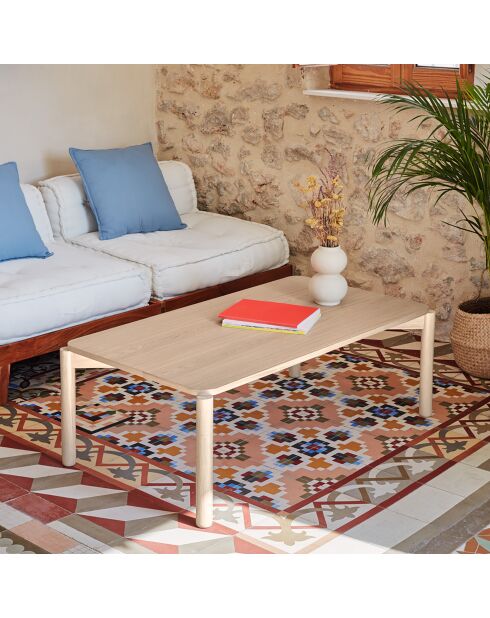 Table basse Atlas naturel clair - 110x60x40cm