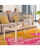 Table basse Atlas naturel clair - 110x60x40cm