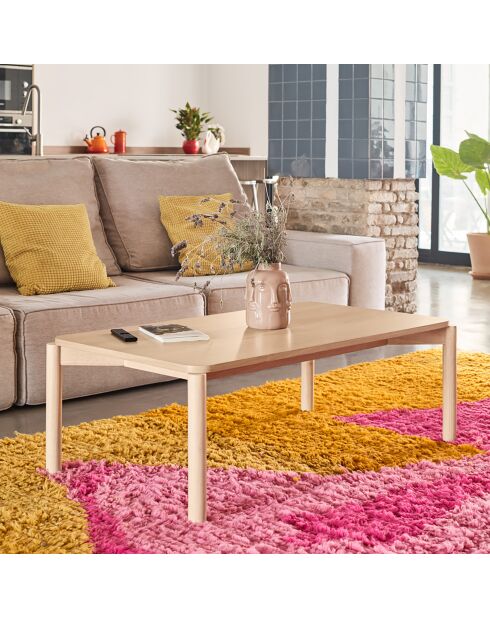 Table basse Atlas naturel clair - 110x60x40cm