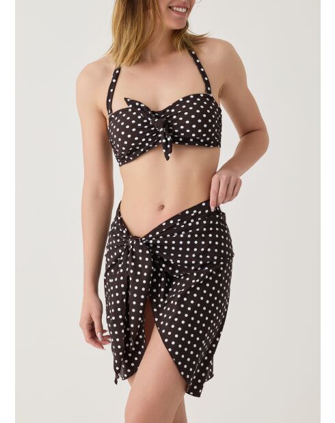 Monica braunes Bandeau-Bikinioberteil