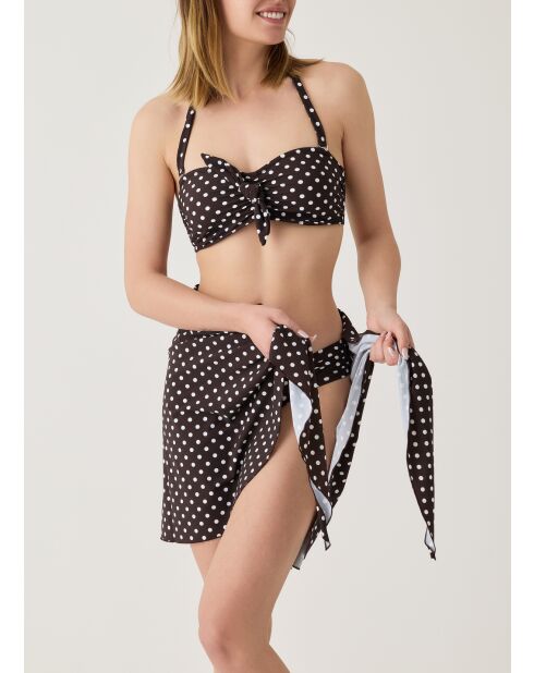 Monica braunes Bandeau-Bikinioberteil