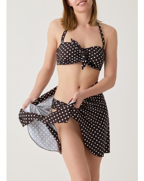 Monica braunes Bandeau-Bikinioberteil