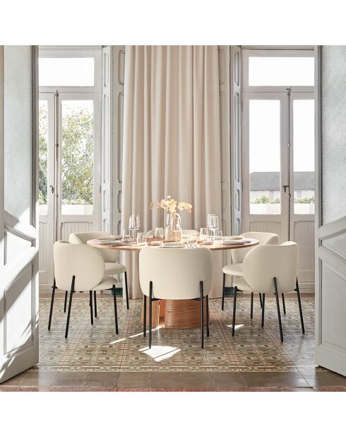 Table ronde Cep naturelle - 157x157x75cm