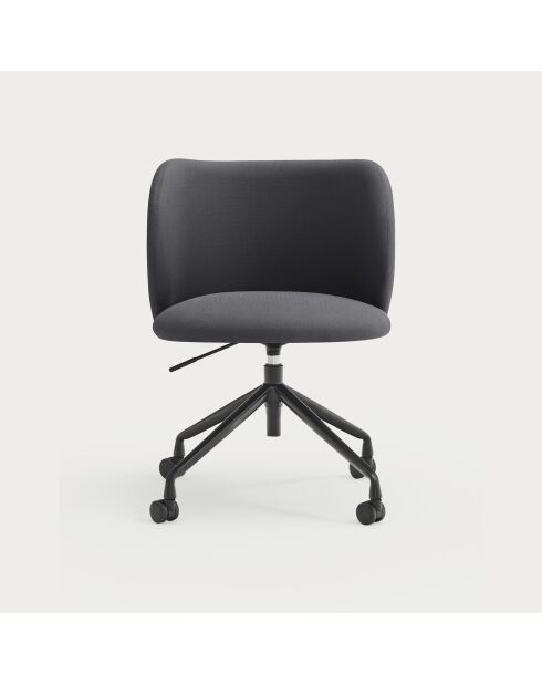 Chaise à roulettes Mogi 60107 gris foncé - 59x56x49/81cm