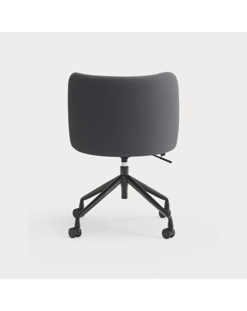 Chaise à roulettes Mogi 60107 gris foncé - 59x56x49/81cm