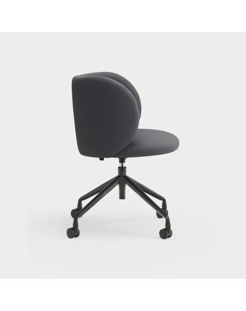 Chaise à roulettes Mogi 60107 gris foncé - 59x56x49/81cm