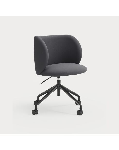 Chaise à roulettes Mogi 60107 gris foncé - 59x56x49/81cm
