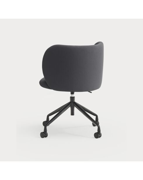 Chaise à roulettes Mogi 60107 gris foncé - 59x56x49/81cm