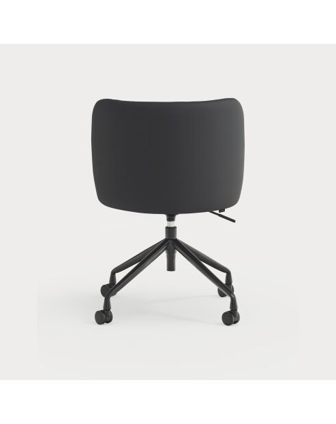 Chaise à roulettes Mogi 107-9035 noire - 59x56x49/81cm