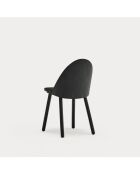 2 chaises Uma noires - 50x51x45/83cm