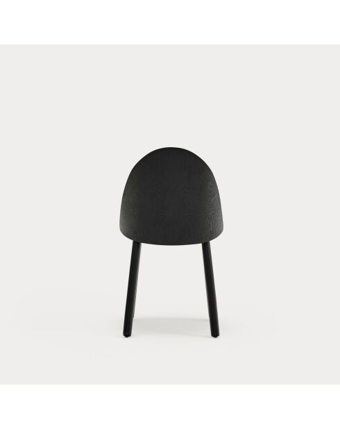 2 chaises Uma noires - 50x51x45/83cm
