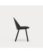 2 chaises Uma noires - 50x51x45/83cm