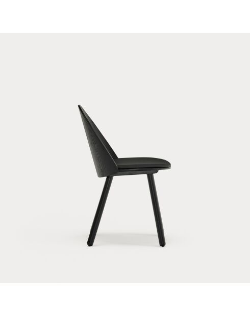 2 chaises Uma noires - 50x51x45/83cm