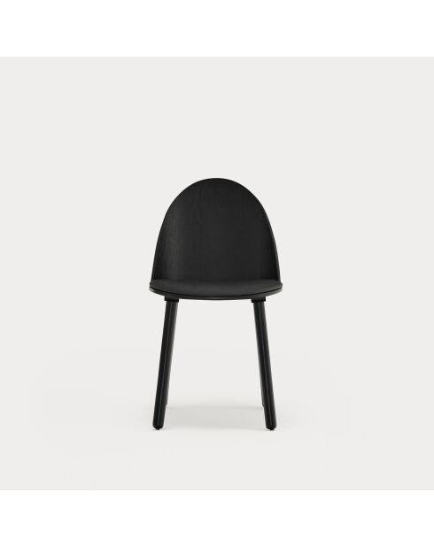 2 chaises Uma noires - 50x51x45/83cm