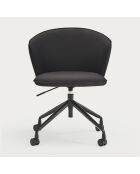 Sedia a rotelle Add 107-9035 nera - 56x58x48/81cm