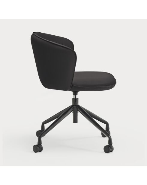 Chaise à roulettes Add 107-9035 noire - 56x58x48/81cm
