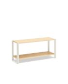 Libreria 2 ripiani crema - 125,5x42,5x59cm
