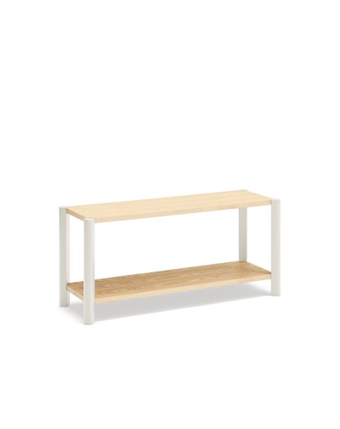 Libreria 2 ripiani crema - 125,5x42,5x59cm