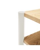 Libreria 2 ripiani crema - 125,5x42,5x59cm