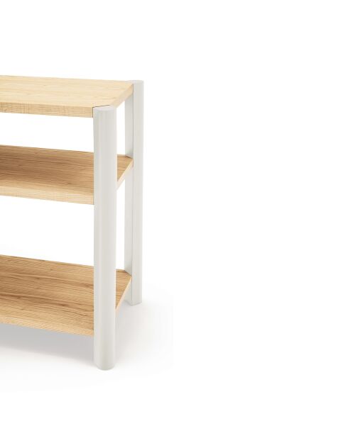 Libreria 2 ripiani crema - 125,5x42,5x59cm