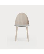 2 chaises Uma naturel clair - 46x51x45/81cm