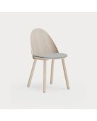 2 chaises Uma naturel clair - 46x51x45/81cm