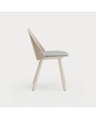 2 chaises Uma naturel clair - 46x51x45/81cm