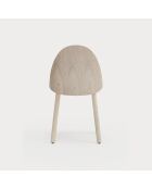 2 chaises Uma naturel clair - 46x51x45/81cm