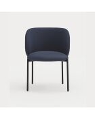 2 chaises Mogi 66164 bleu marine - 59x56x49/81cm