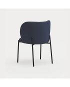 2 chaises Mogi 66164 bleu marine - 59x56x49/81cm