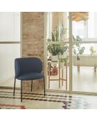2 chaises Mogi 66164 bleu marine - 59x56x49/81cm