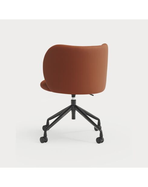 Chaise à roulettes Mogi 107-0035 terracotta - 59x56x49/81cm