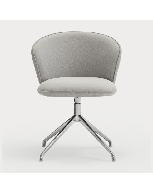 2 Añadir 60000 sillas de color gris claro con patas cromadas - 56x58x48/81cm