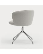 2 Aggiungi 60000 sedie grigio chiaro con gambe cromate - 56x58x48/81cm