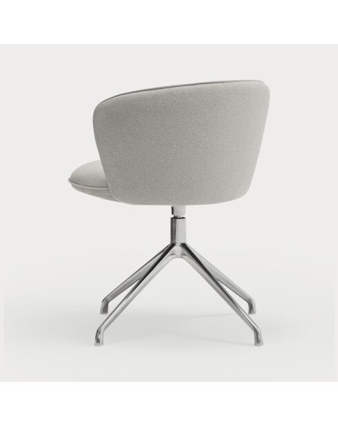 2 Añadir 60000 sillas de color gris claro con patas cromadas - 56x58x48/81cm
