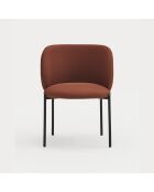 2 chaises Mogi 63089 rouge brique - 59x56x49/81cm