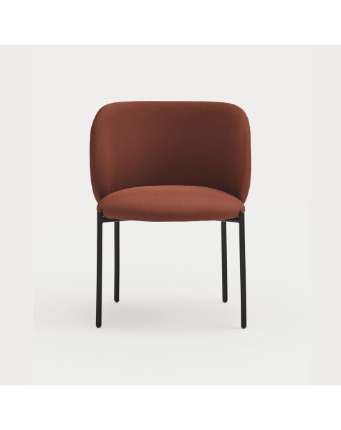 2 Mogi 63089 steenrode stoelen - 59x56x49/81cm