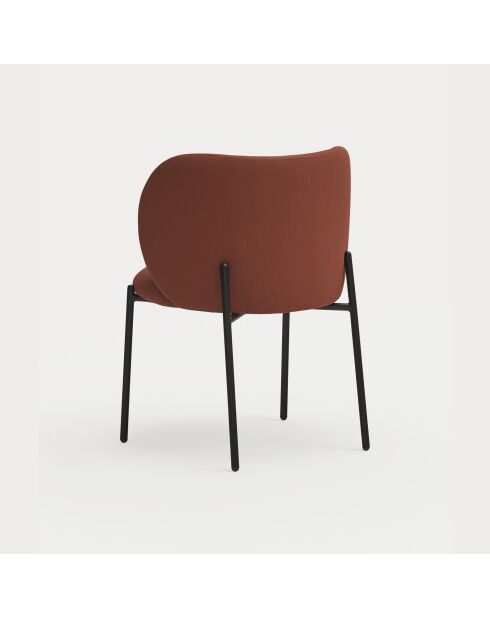 2 Mogi 63089 steenrode stoelen - 59x56x49/81cm