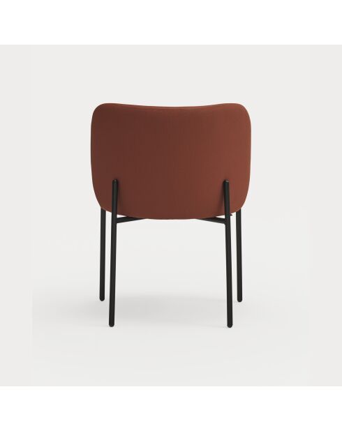 2 Mogi 63089 steenrode stoelen - 59x56x49/81cm