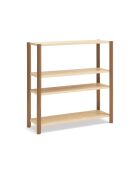 Libreria con 4 ripiani in argilla - 125,5x42,5x128cm