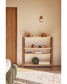 Libreria con 4 ripiani in argilla - 125,5x42,5x128cm