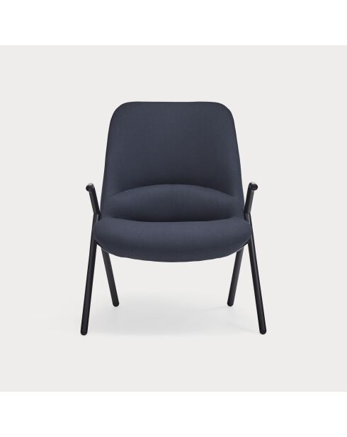 Fauteuil petit format 66201 Dins bleu foncé - 78x77x43/93cm