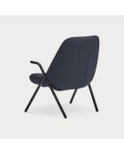 Poltrona piccola 66201 Dins blu scuro - 78x77x43/93cm
