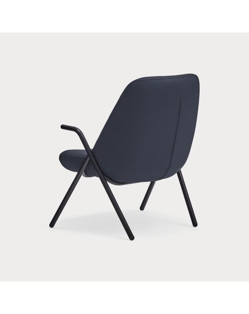 Fauteuil petit format 66201 Dins bleu foncé - 78x77x43/93cm