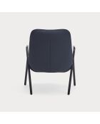 Poltrona piccola 66201 Dins blu scuro - 78x77x43/93cm
