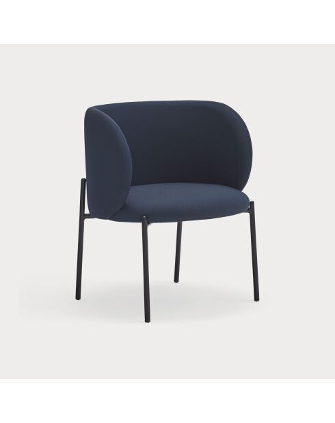 Fauteuil Mogi 66164 bleu marine - 60x65x74/44cm