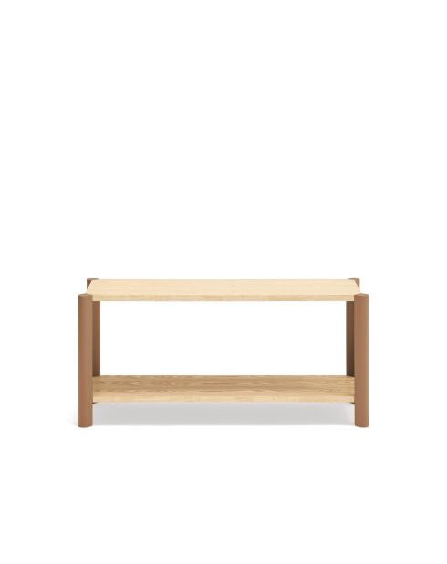 Libreria con 2 ripiani in argilla - 125,5x42,5x59cm